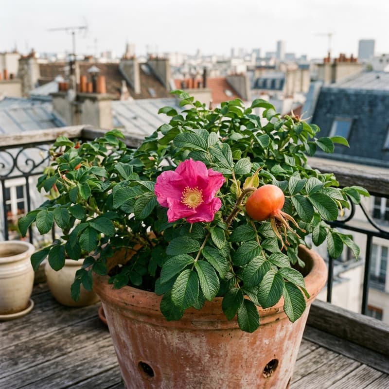 Zwerg-Kartoffelrose (Rosa rugosa 'Nana')